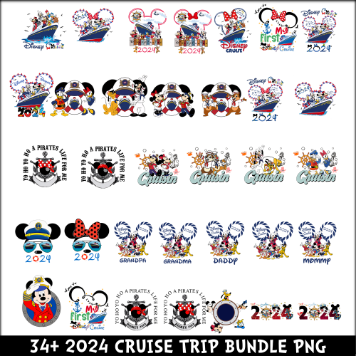 2024 Cruise Trip PNG Bundle