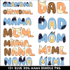 Blue Dog Mama PNG Bundle