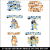 Bluey Birthday SVG PNG EPS DXF Bundle