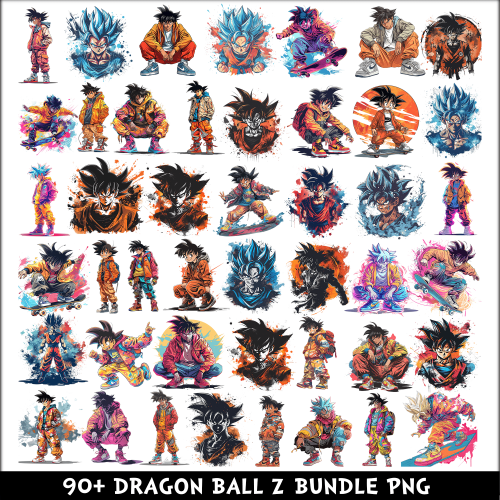 Dragon Ball Z PNG Bundle
