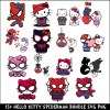 Hello Kitty Spiderman PNG Bundle