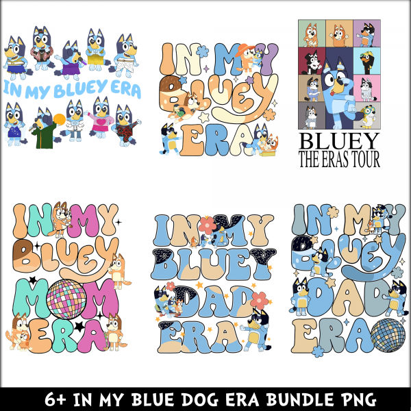 In My Blue Dog PNG Bundle
