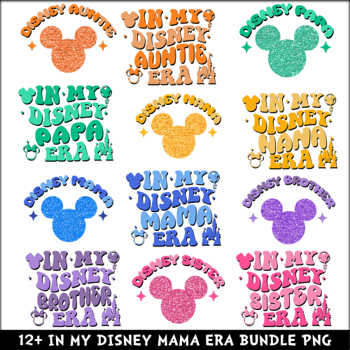 In My Disney Mama PNG Bundle