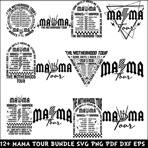 Mama tour SVG Bundle