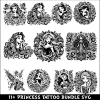 Princess Tattoo SVG Bundle
