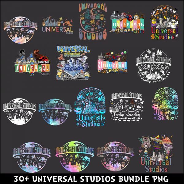 Universal Studios PNG Bundle