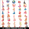 Aurora Princess PNG Bundle