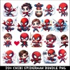 Chibi Spiderman PNG Bundle