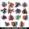 Colorful Avengers PNG Bundle