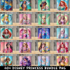 Disney Princess PNG Tumbler Bundle
