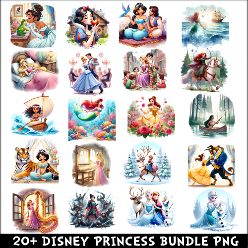 Disney Princess PNG Bundle