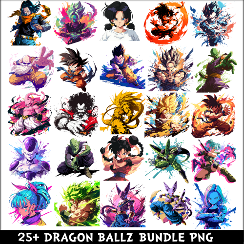 Dragon Ballz PNG Bundle