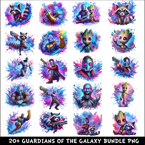 Guadians Of The Galaxy PNG Bundle