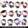 Hello Kitty Graduation PNG Bundle