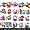 Hello Kitty Harry Potter PNG Bundle