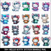 Hello Kitty Stitch PNG Bundle