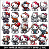 Horror Hello Kitty PNG Bundle