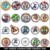 Mario Characters PNG Bundle