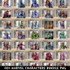 Marvel Characters PNG Tumbler Bundle