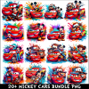 Mickey Cars PNG Bundle