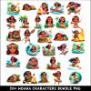 Moana Characters PNG Bundle