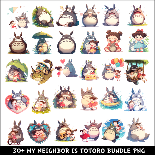 My Neighbor Is Totoro PNG Bundle