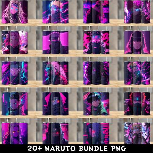 Naruto PNG Tumbler Bundle