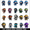 Ninja Kidz PNG Bundle