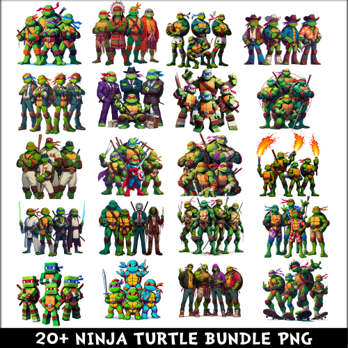 Ninja Turtle PNG Bundle