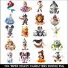 Paper Disney Characters PNG Bundle