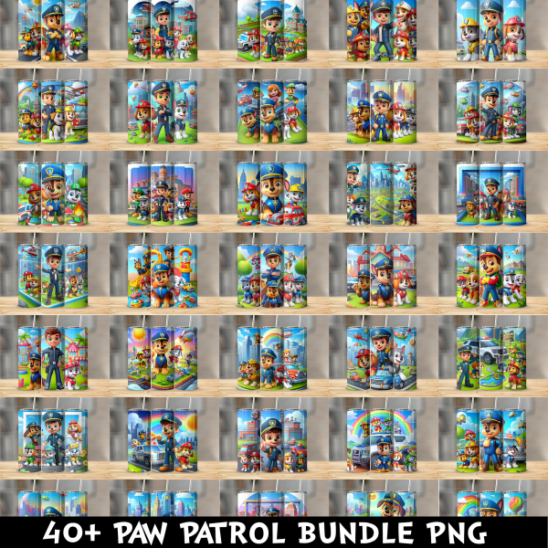 Paw Patrol PNG Tumbler Bundle