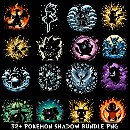 Pokemon Shadow PNG Bundle