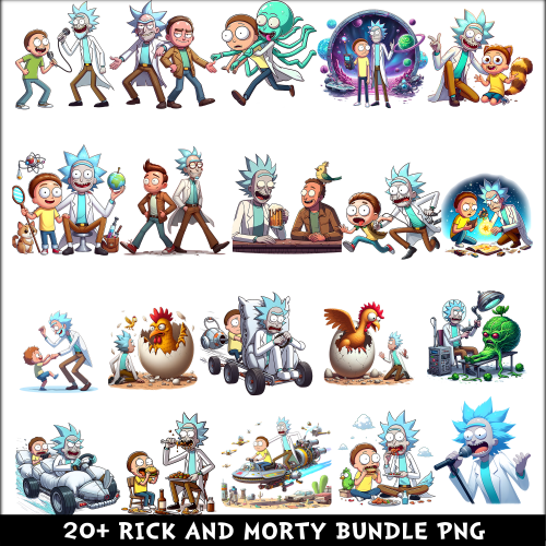 Rick and Morty PNG Bundle