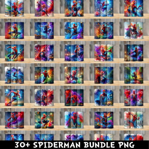 Spiderman PNG Tumbler Bundle