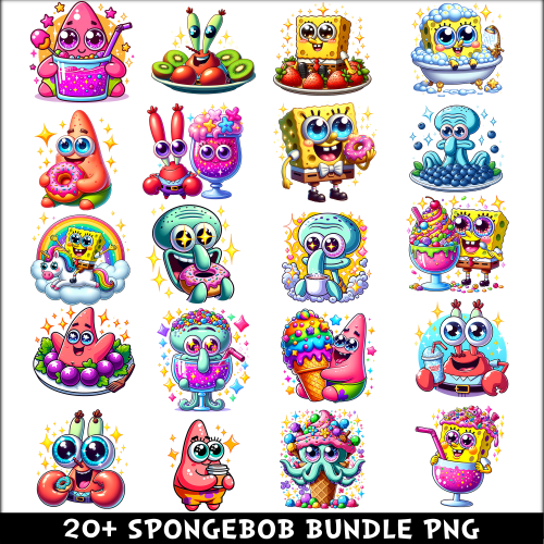 SpongeBob PNG Bundle