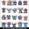 Stitch Characters PNG Bundle