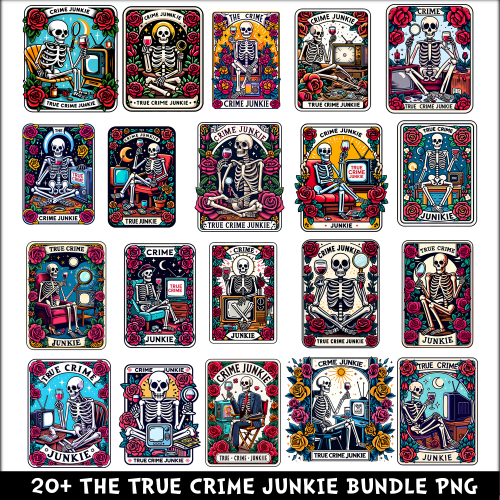 The True Crime Junkie PNG Bundle